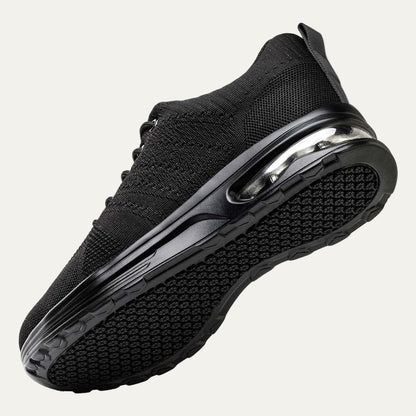 VogeLuxe | Men’s All Black Air Knit Running Shoe 3