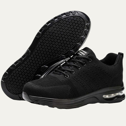 VogeLuxe | Men’s All Black Air Knit Running Shoe 7