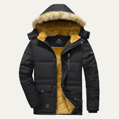 VogeLuxe | Men’s Arctic Faux Fur Hooded Parka 1