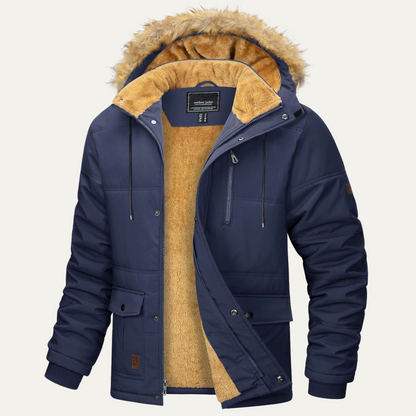 VogeLuxe | Men’s Arctic Faux Fur Hooded Parka 5