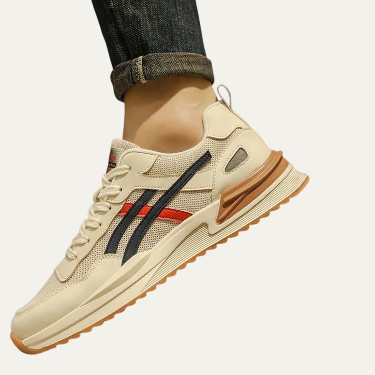 VogeLuxe | Men’s Athletic Perforated Knit Sneakers 5