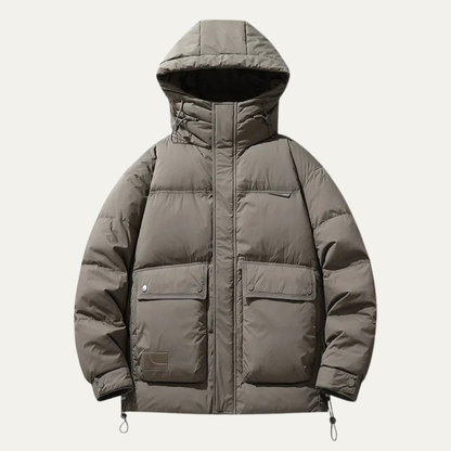 VogeLuxe | Men’s Boxy Waist-Length Puffer Jacket 9
