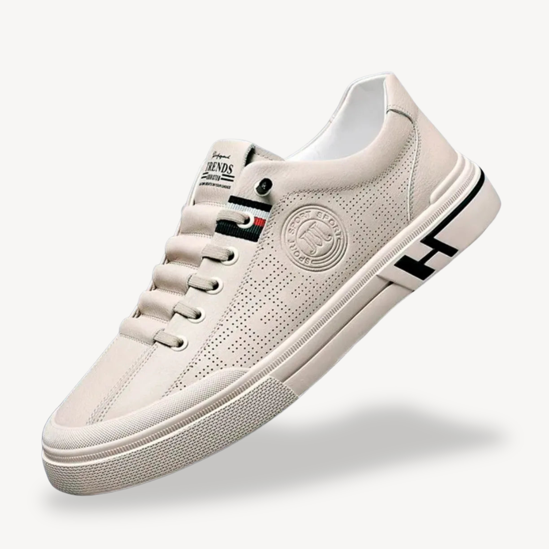 VogeLuxe | Men’s Breathable Slip On Leather Sneakers 1