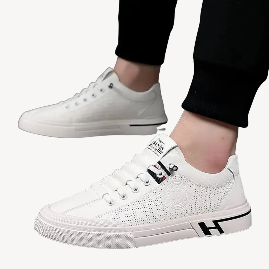 VogeLuxe | Men’s Breathable Slip On Leather Sneakers 2