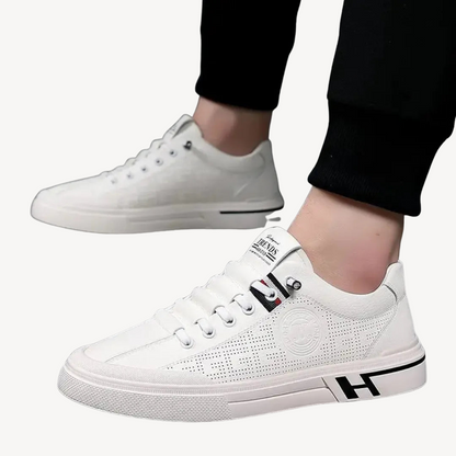 VogeLuxe | Men’s Breathable Slip On Leather Sneakers 2