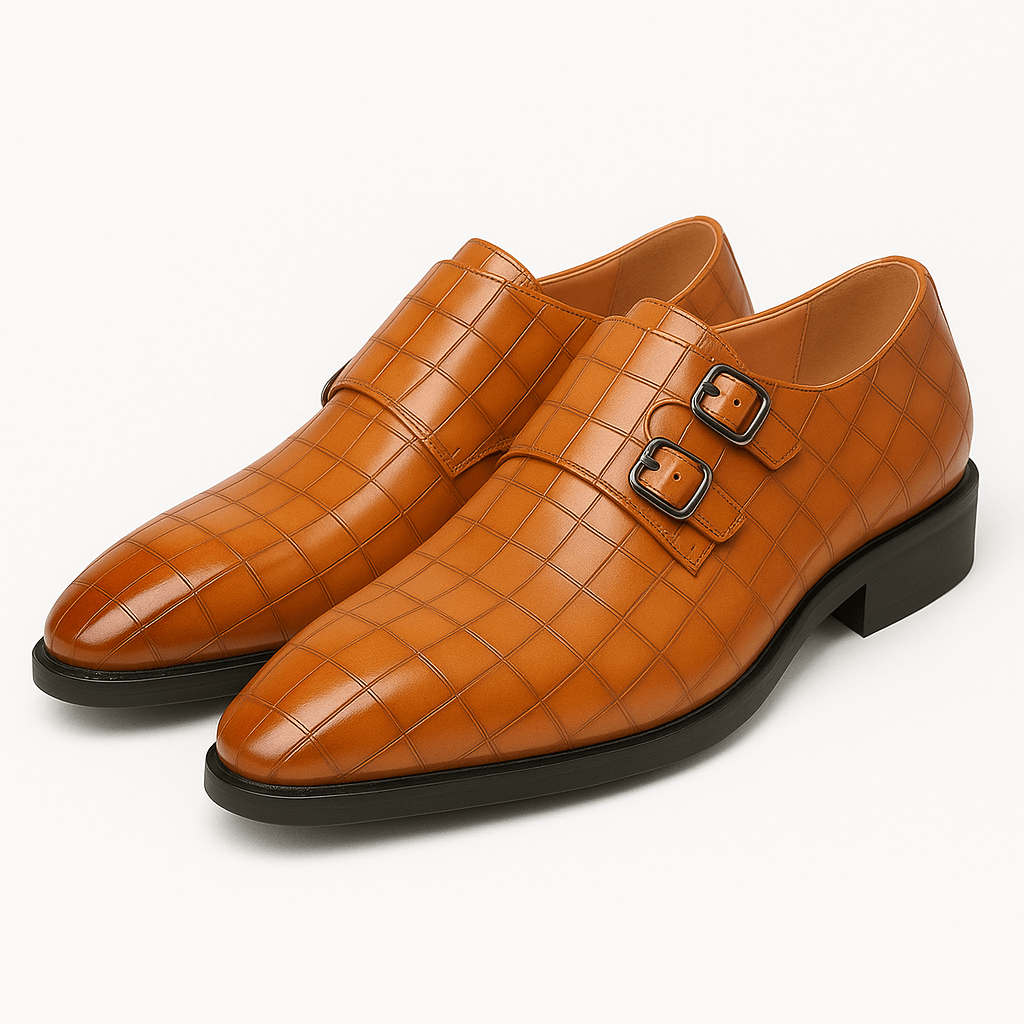 VogeLuxe | Men’s Buckle Square Toe Shoes 0