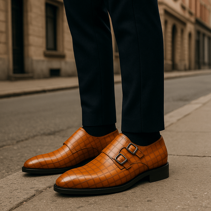 VogeLuxe | Men’s Buckle Square Toe Shoes 2