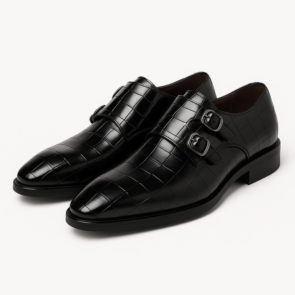 VogeLuxe | Men’s Buckle Square Toe Shoes 3