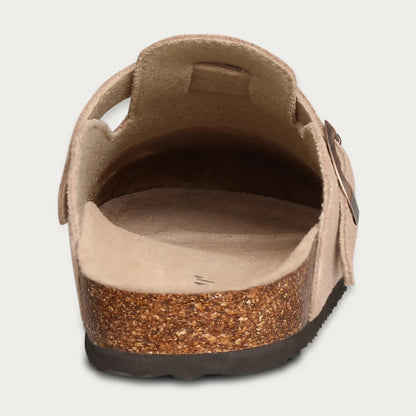 VogeLuxe | Men’s Buckled Cork Footbed Mule Clogs 2