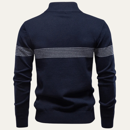 VogeLuxe | Men’s Business Quarter-Zip Knit Sweater 1