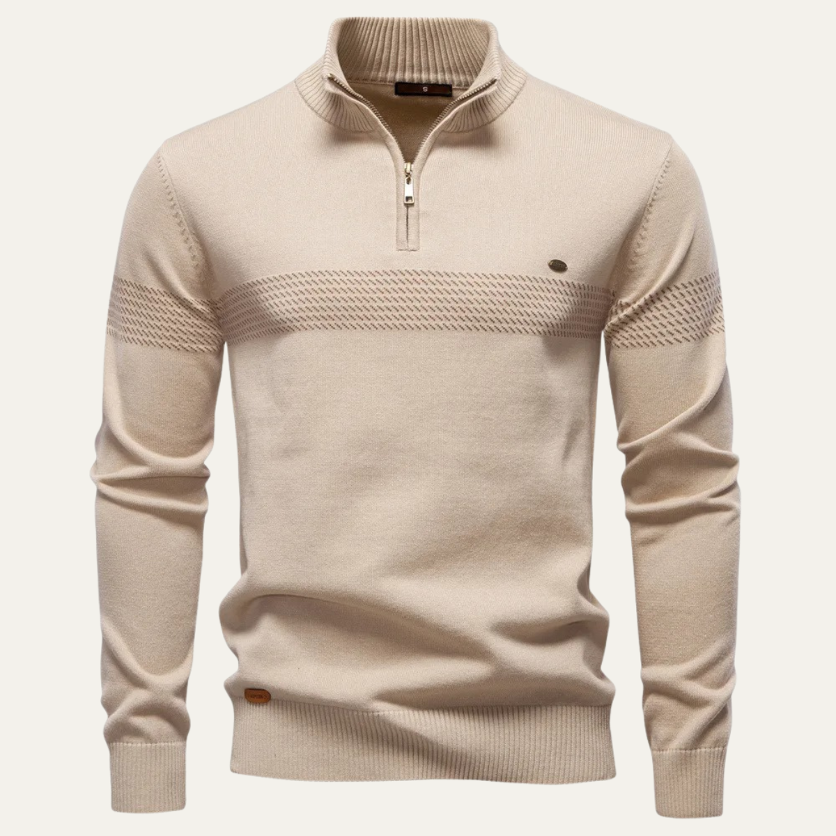 VogeLuxe | Men’s Business Quarter-Zip Knit Sweater 10