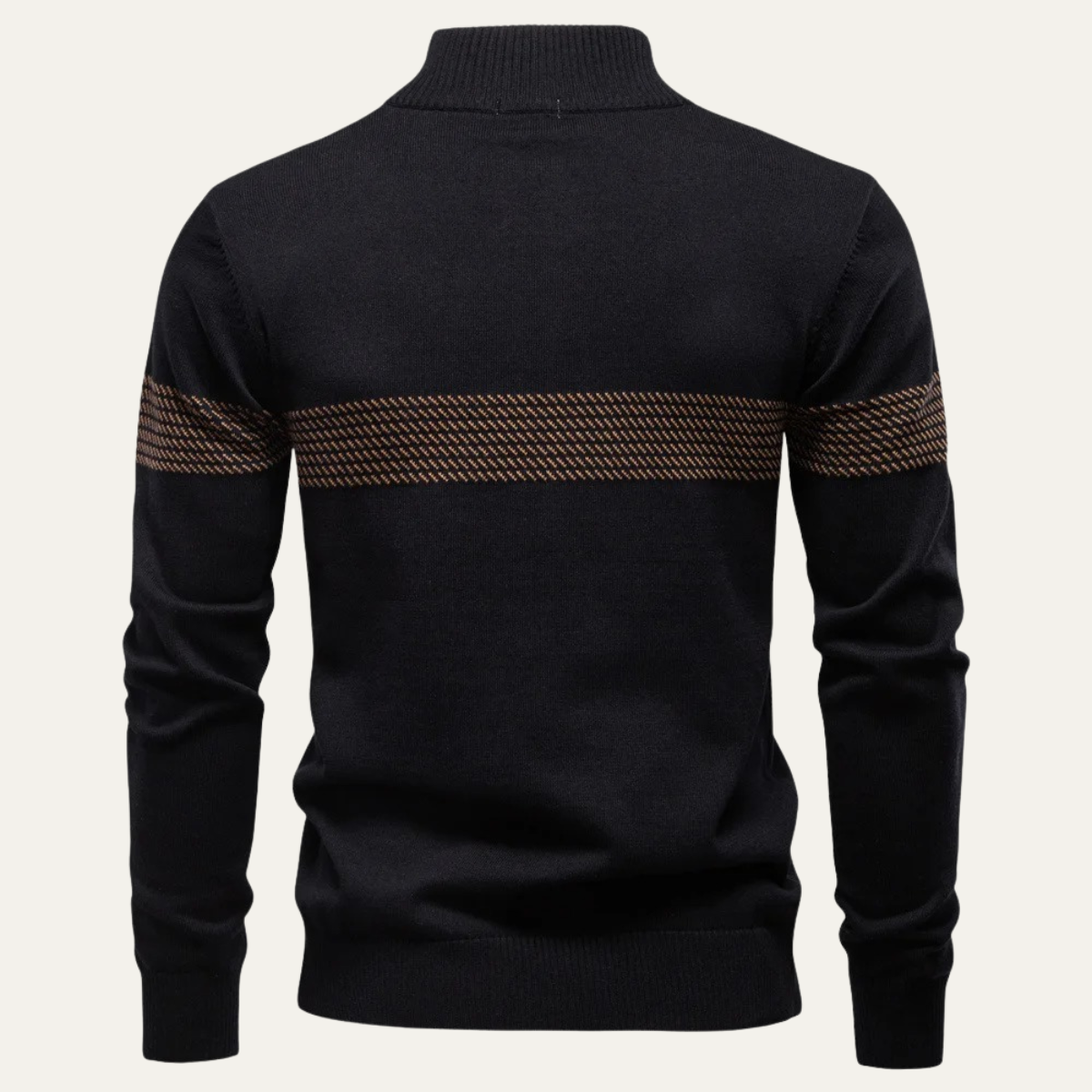 VogeLuxe | Men’s Business Quarter-Zip Knit Sweater 2