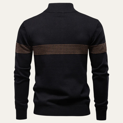 VogeLuxe | Men’s Business Quarter-Zip Knit Sweater 2