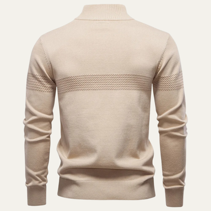 VogeLuxe | Men’s Business Quarter-Zip Knit Sweater 3
