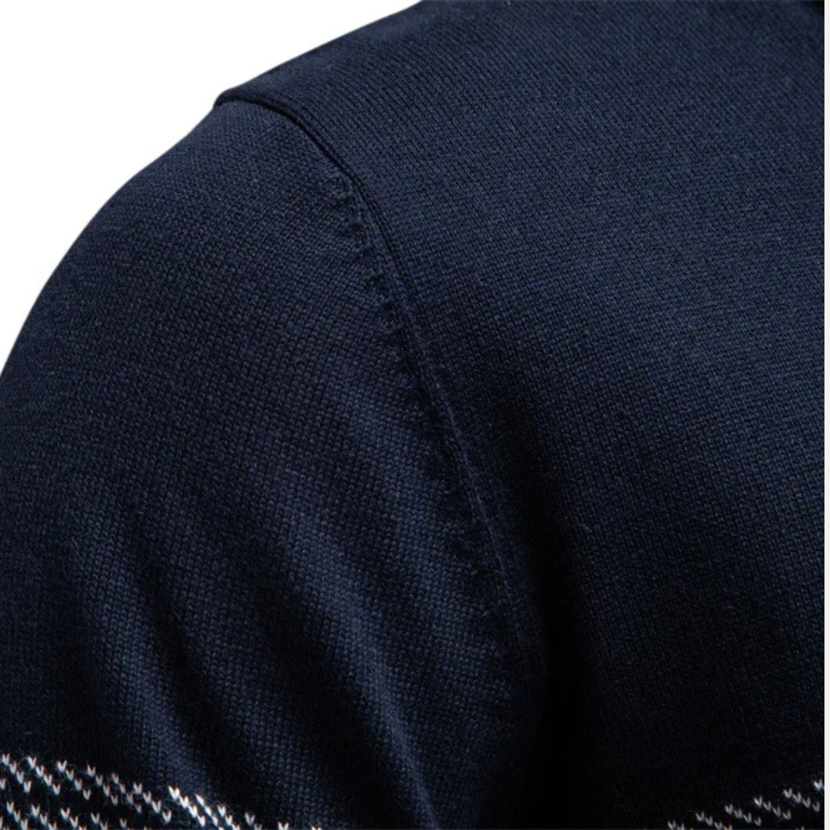VogeLuxe | Men’s Business Quarter-Zip Knit Sweater 4