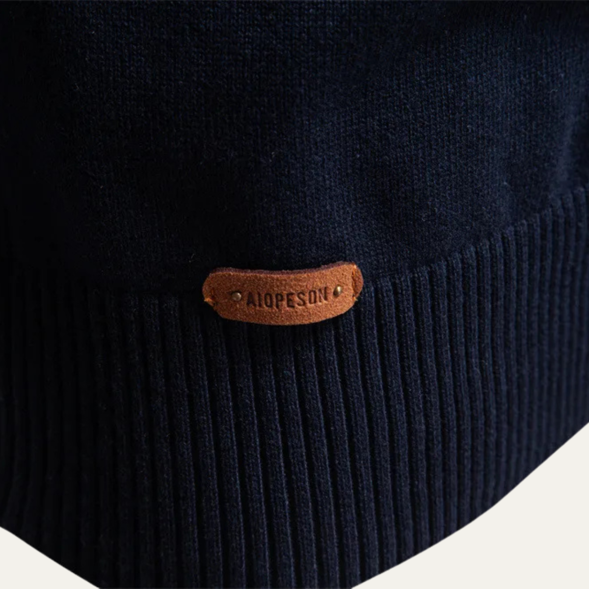 VogeLuxe | Men’s Business Quarter-Zip Knit Sweater 8