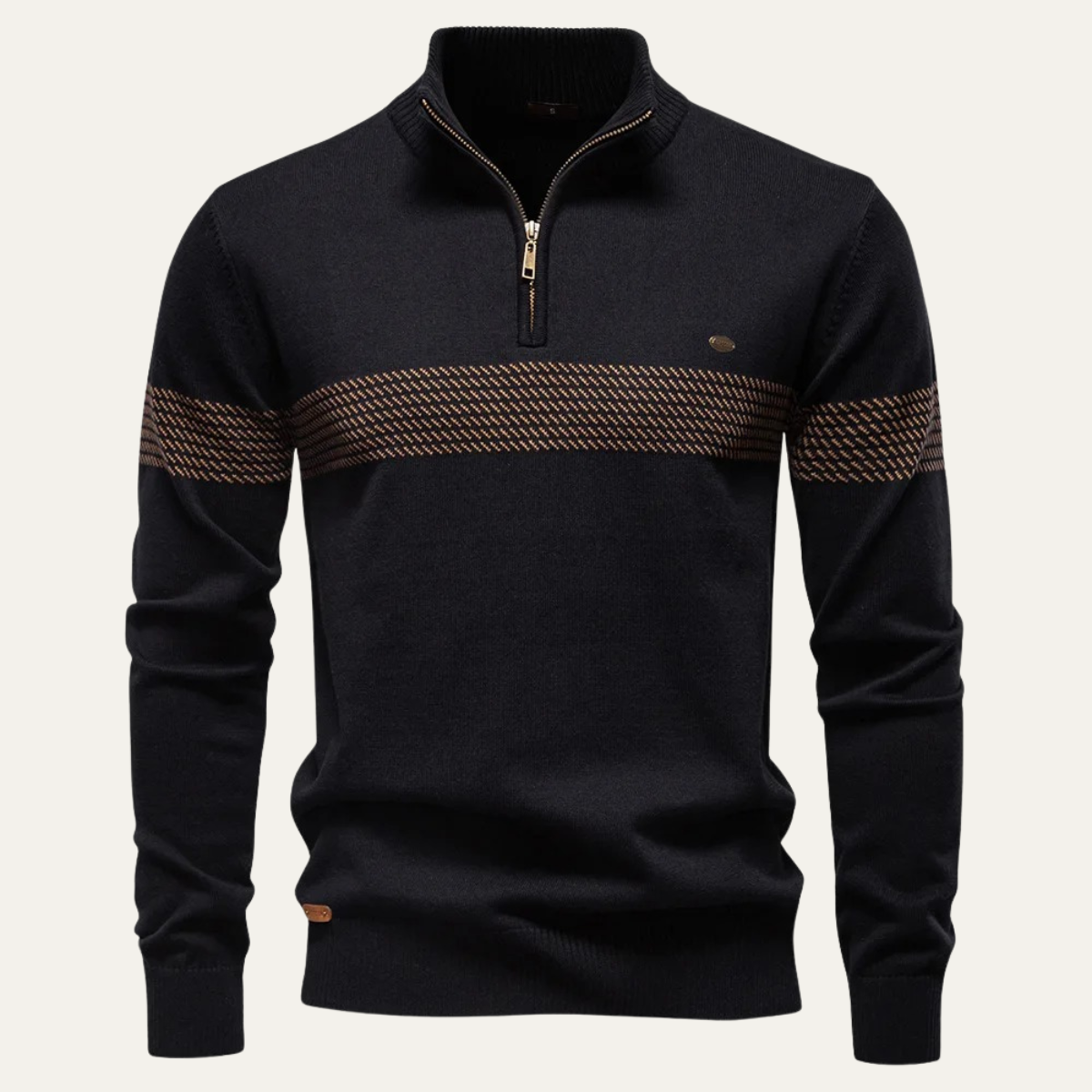 VogeLuxe | Men’s Business Quarter-Zip Knit Sweater 9