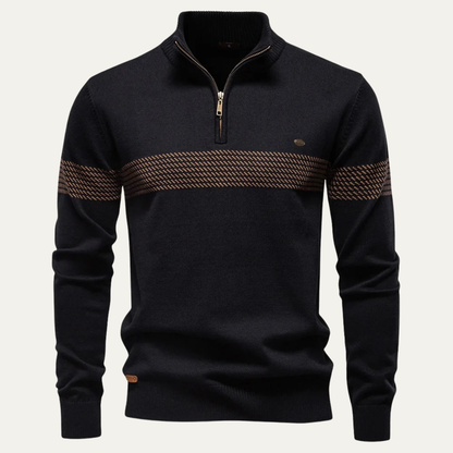 VogeLuxe | Men’s Business Quarter-Zip Knit Sweater 9