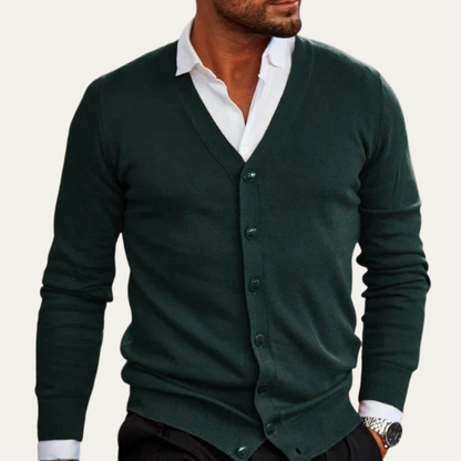 VogeLuxe | Men’s Button-Down Cardigan Sweater 2