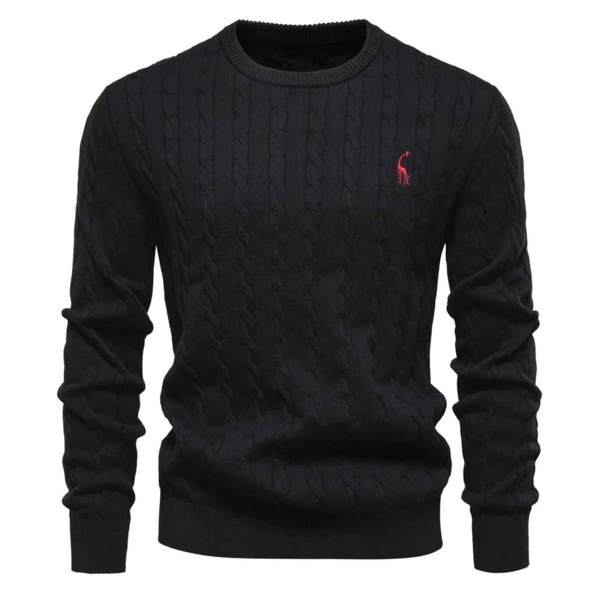 VogeLuxe | Men’s Cable-Knit Crewneck Sweater 5
