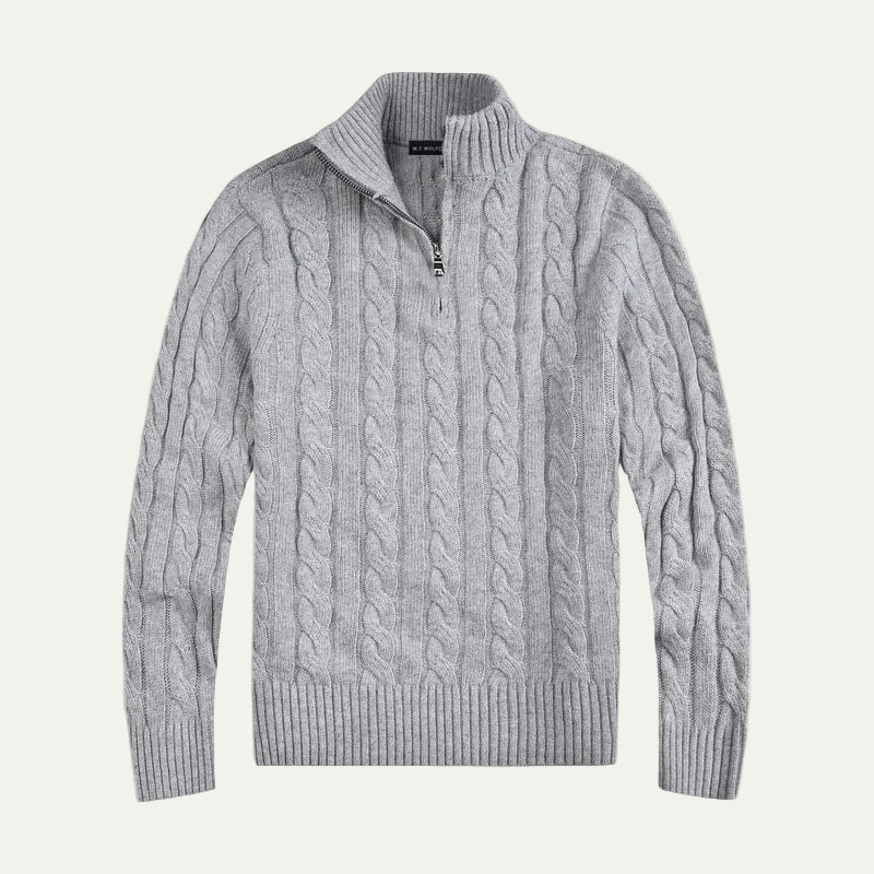 VogeLuxe | Men’s Cable Knit Casual Sweater 0