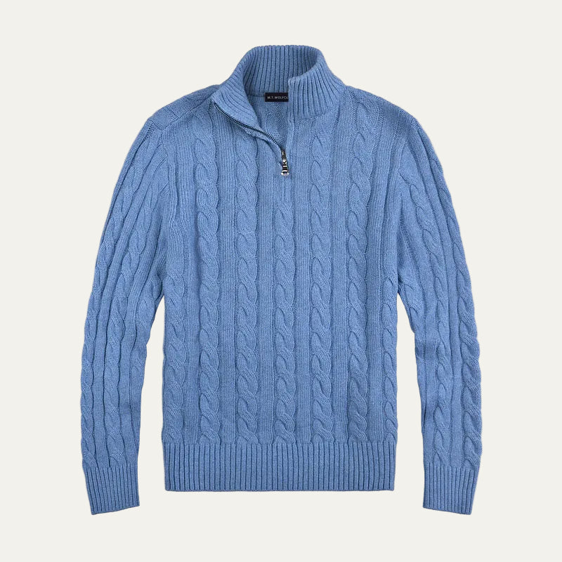 VogeLuxe | Men’s Cable Knit Casual Sweater 3