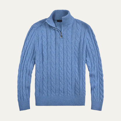 VogeLuxe | Men’s Cable Knit Casual Sweater 3