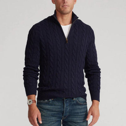VogeLuxe | Men’s Cable Knit Casual Sweater 4