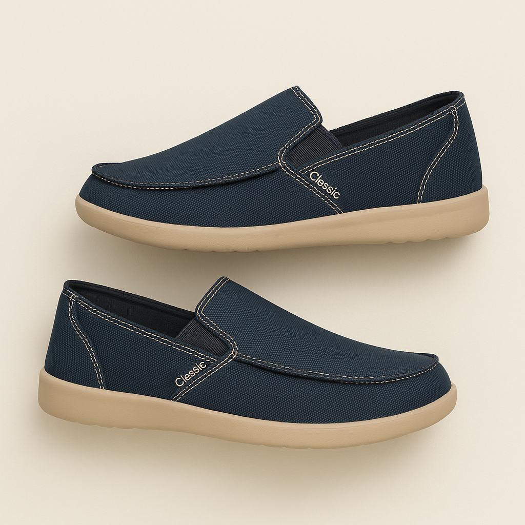VogeLuxe | Men’s Canvas Slip-On Loafers 2