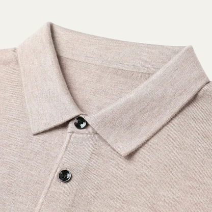 VogeLuxe | Men’s Cashmere Knitted Polo Shirt 4
