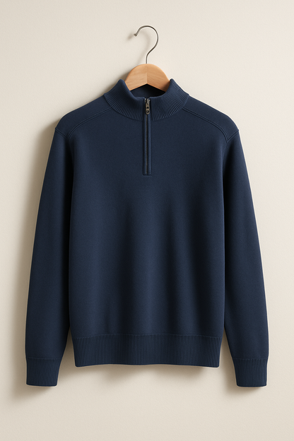 VogeLuxe | Men’s Cashmere Semi High Neck Sweater 7
