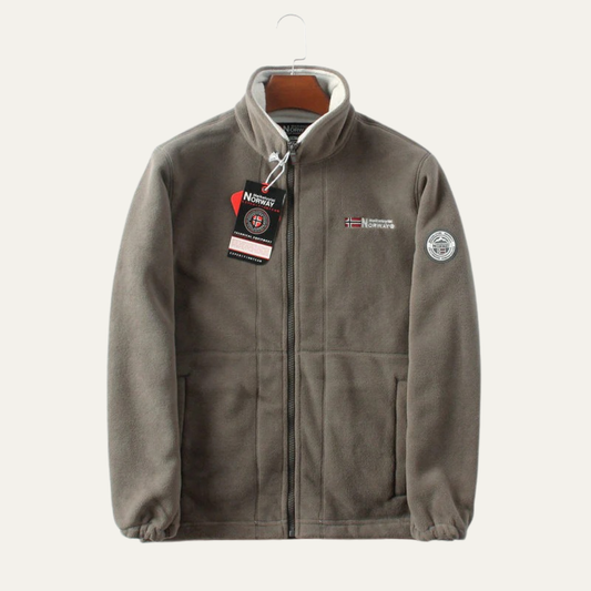 VogeLuxe | Men’s Casual Fleece Zip-Up Jacket 0