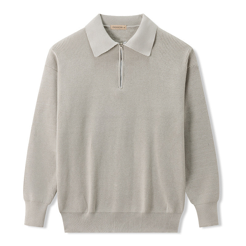 VogeLuxe | Men’s Casual Half Zip Knit Sweater 0