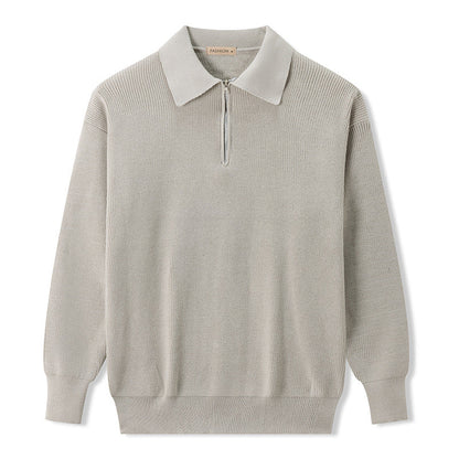 VogeLuxe | Men’s Casual Half Zip Knit Sweater 0
