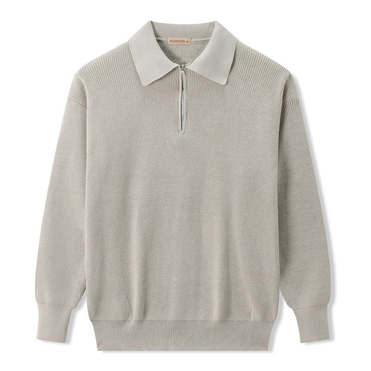 VogeLuxe | Men’s Casual Half Zip Knit Sweater 0