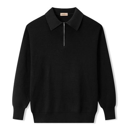 VogeLuxe | Men’s Casual Half Zip Knit Sweater 3