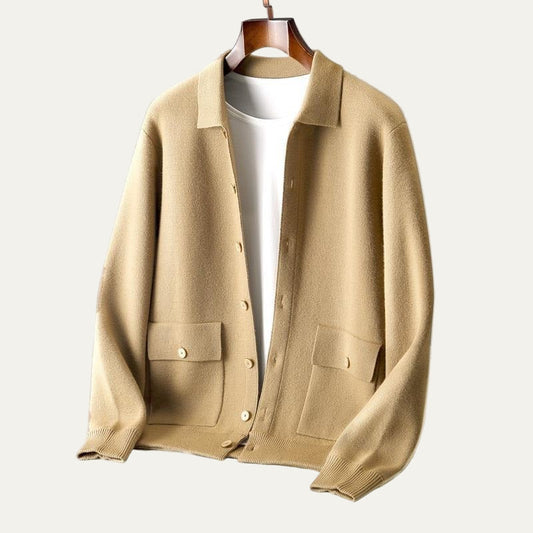 VogeLuxe | Men’s Casual Knit Shirt Jacket 0