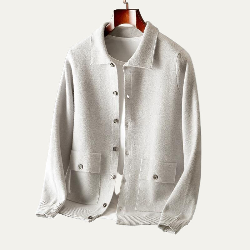 VogeLuxe | Men’s Casual Knit Shirt Jacket 1