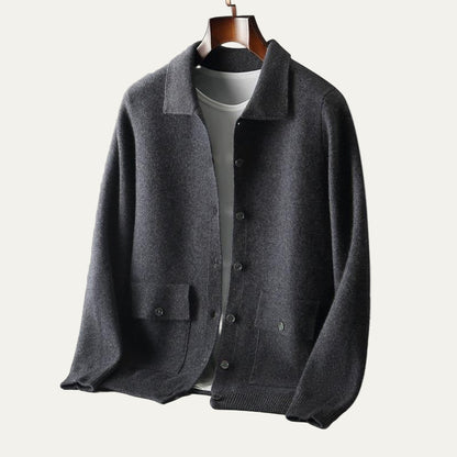 VogeLuxe | Men’s Casual Knit Shirt Jacket 3