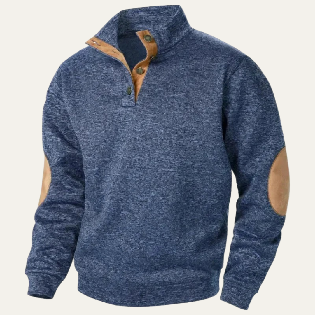 VogeLuxe | Men’s Casual Mock Neck Sweater 2
