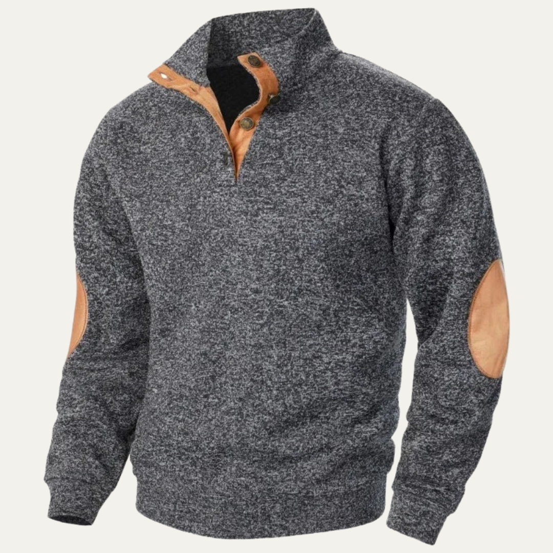 VogeLuxe | Men’s Casual Mock Neck Sweater 5