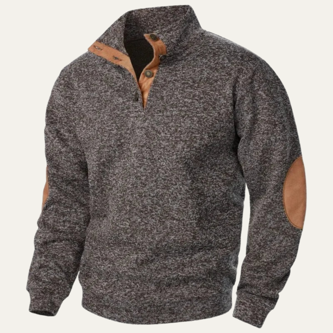 VogeLuxe | Men’s Casual Mock Neck Sweater 6