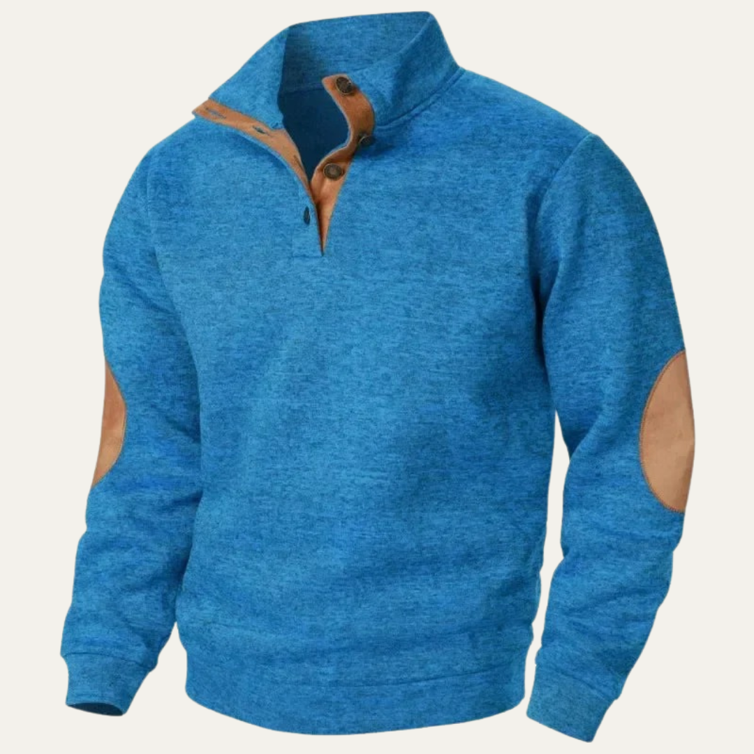 VogeLuxe | Men’s Casual Mock Neck Sweater 7