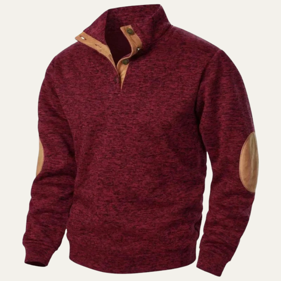 VogeLuxe | Men’s Casual Mock Neck Sweater 8
