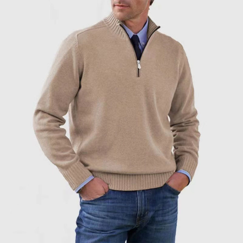 VogeLuxe | Men’s Casual Quarter-Zip Pullover 0