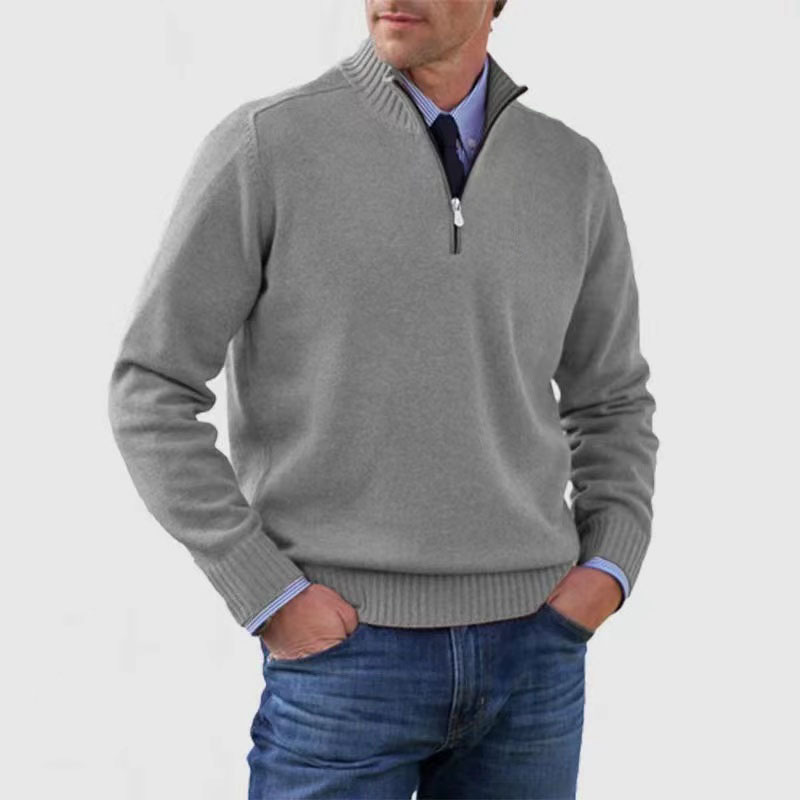 VogeLuxe | Men’s Casual Quarter-Zip Pullover 1
