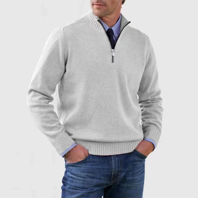 VogeLuxe | Men’s Casual Quarter-Zip Pullover 3