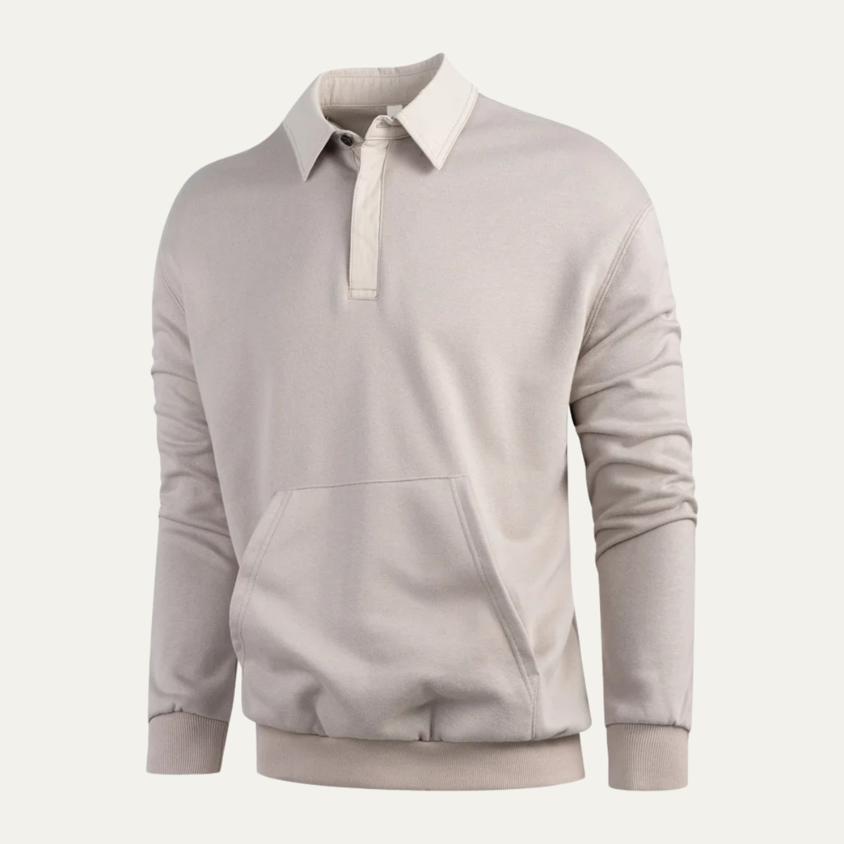 VogeLuxe | Men’s Casual Rugby Polo Sweatshirt 1