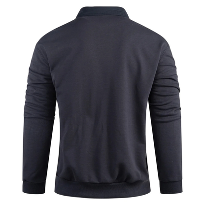 VogeLuxe | Men’s Casual Rugby Polo Sweatshirt 6