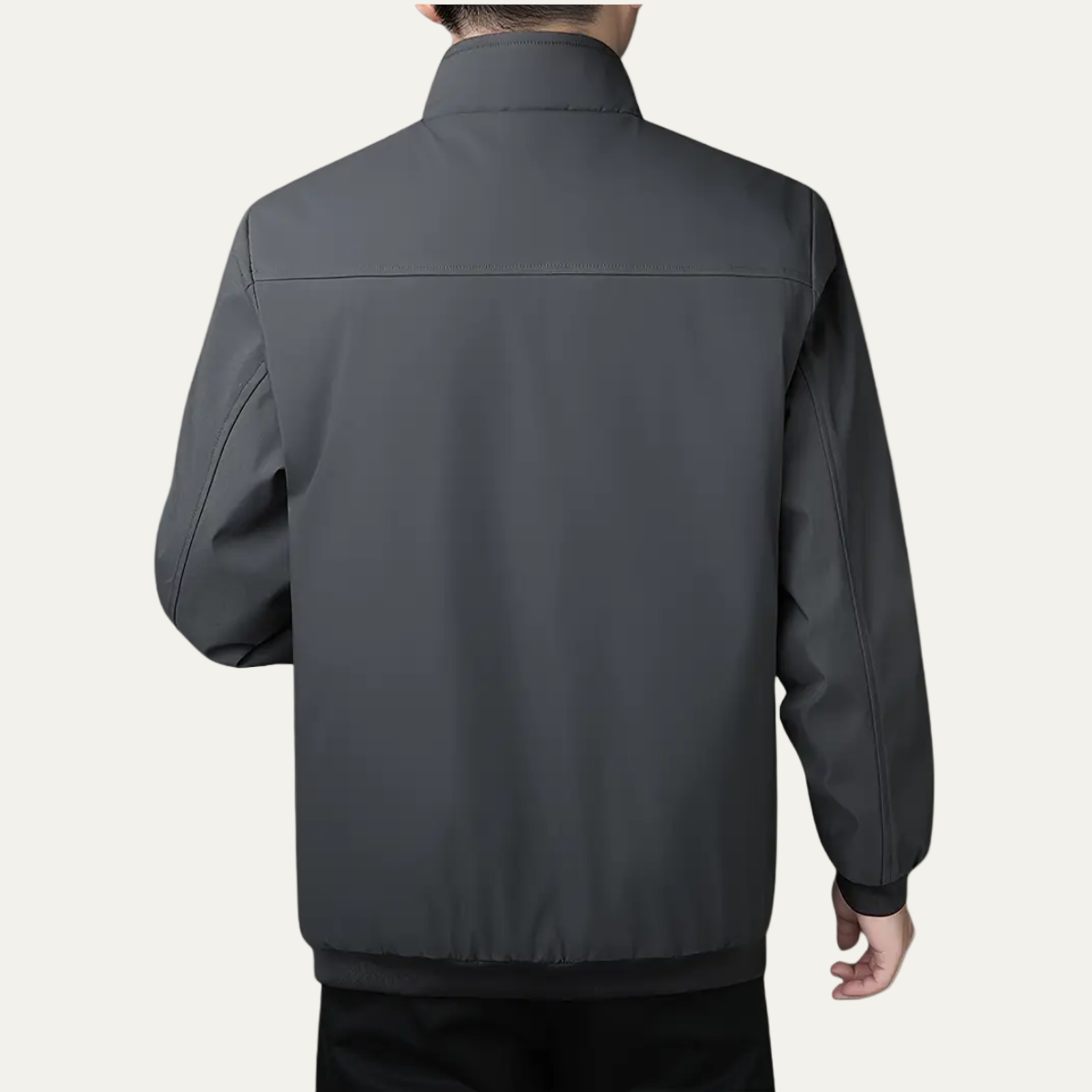VogeLuxe | Men’s Casual Zip-Front Bomber Jacket 1